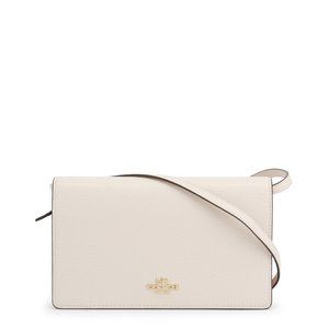 Coach Womens White Leather Crossbody bag